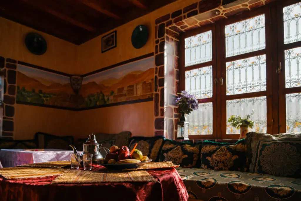 guest house au maroc dans l'atlas pendant l'atlas trail
