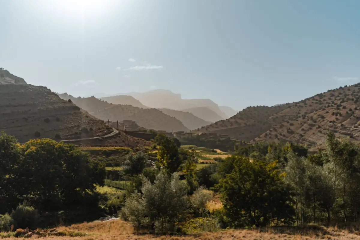 Paysage du maroc au Printemps