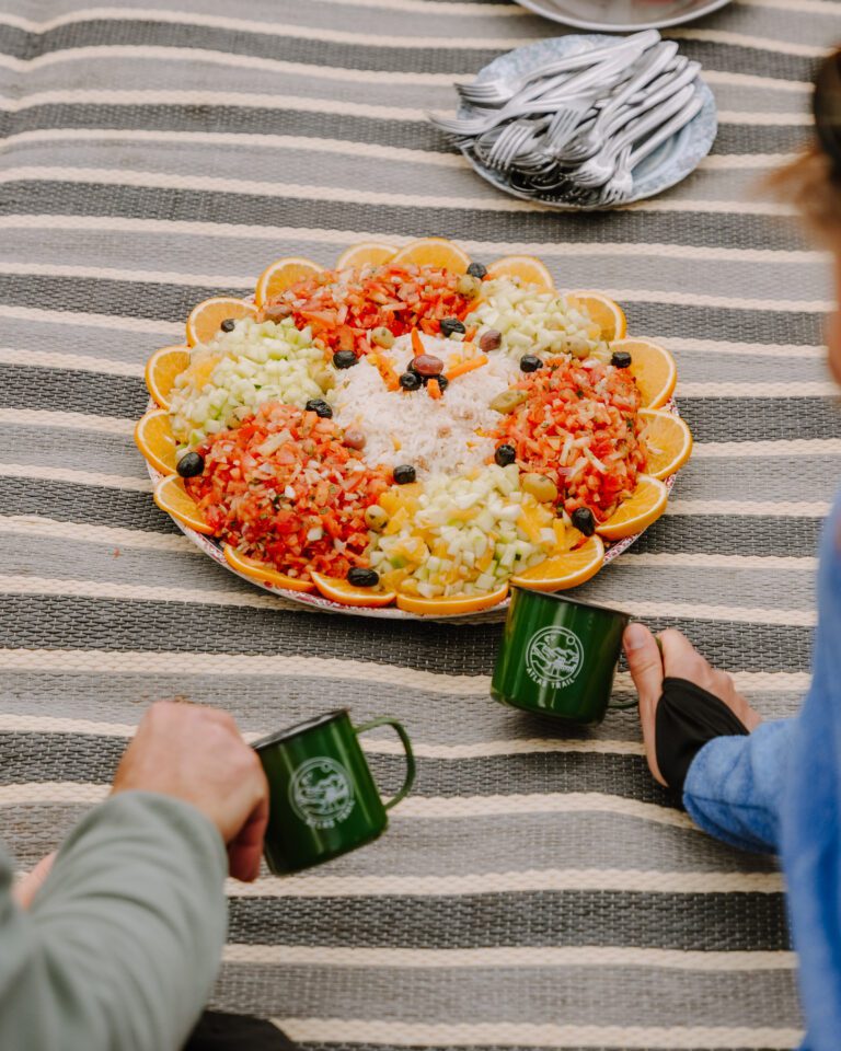 Repas traditionnel au Maroc