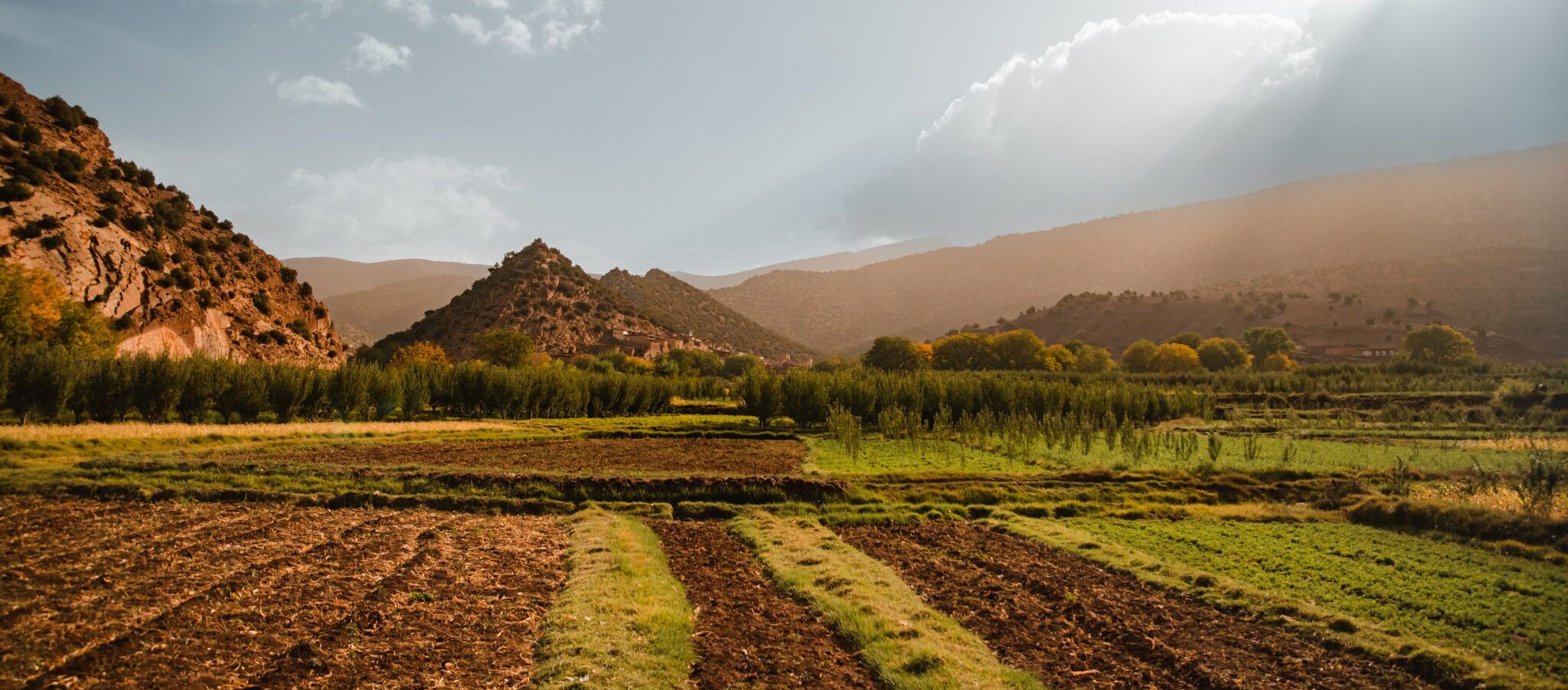 Paysage lors d'une randonnée au Maroc